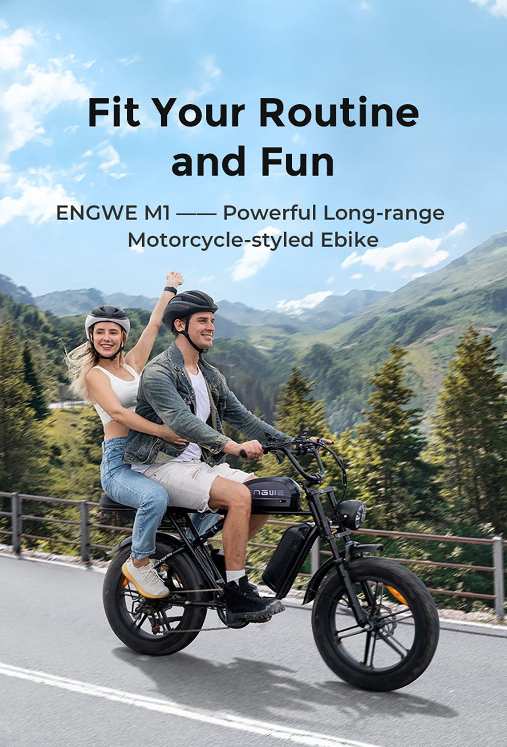 ENGWE elektrický bicykel M1 - 1x batéria